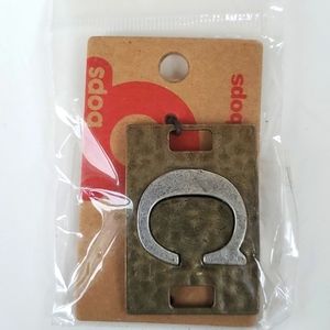 Boutique Swap Bops Adornment Charm Large Rectangle C Any Necklace or Bracelet